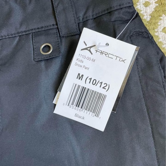 NEW MEDIUM KIDS 8-10 Arctix Kids Snow Pants, Black, Medium - Picture 2 of 7